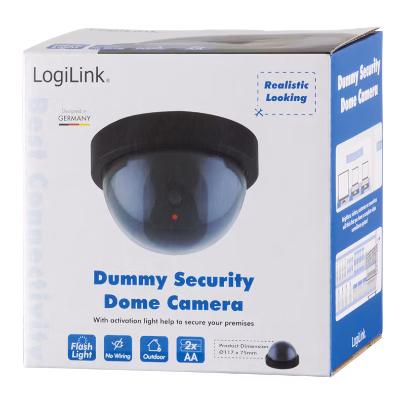 LOGILINK Dummy security camera, black