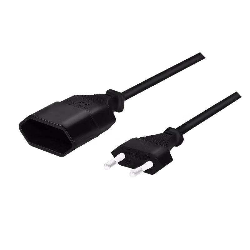 LOGILINK Power cable extension, CEE 7/16, black, 3 m