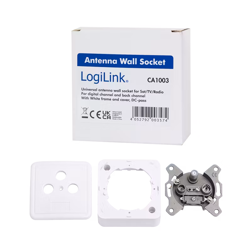 LOGILINK Antenna wall socket for Sat/TV/radio
