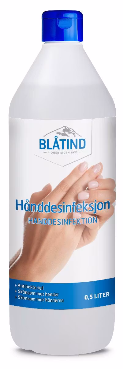 Hånddesinfeksjon 500ml antibac blåtind