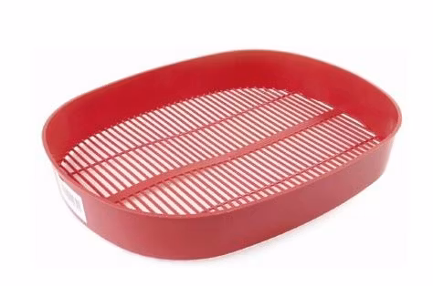 Bærrenser 36 x 36cm 7cm høyde Rød