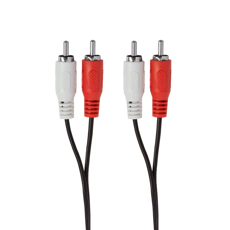 LOGILINK Audio cable, 2x RCA/M to 2x RCA/M, black, 5m