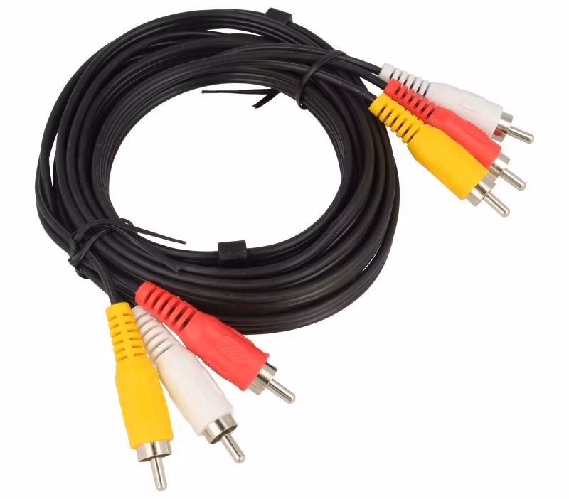 3x Phono RCA han - 3x Phono RCA han 3meter