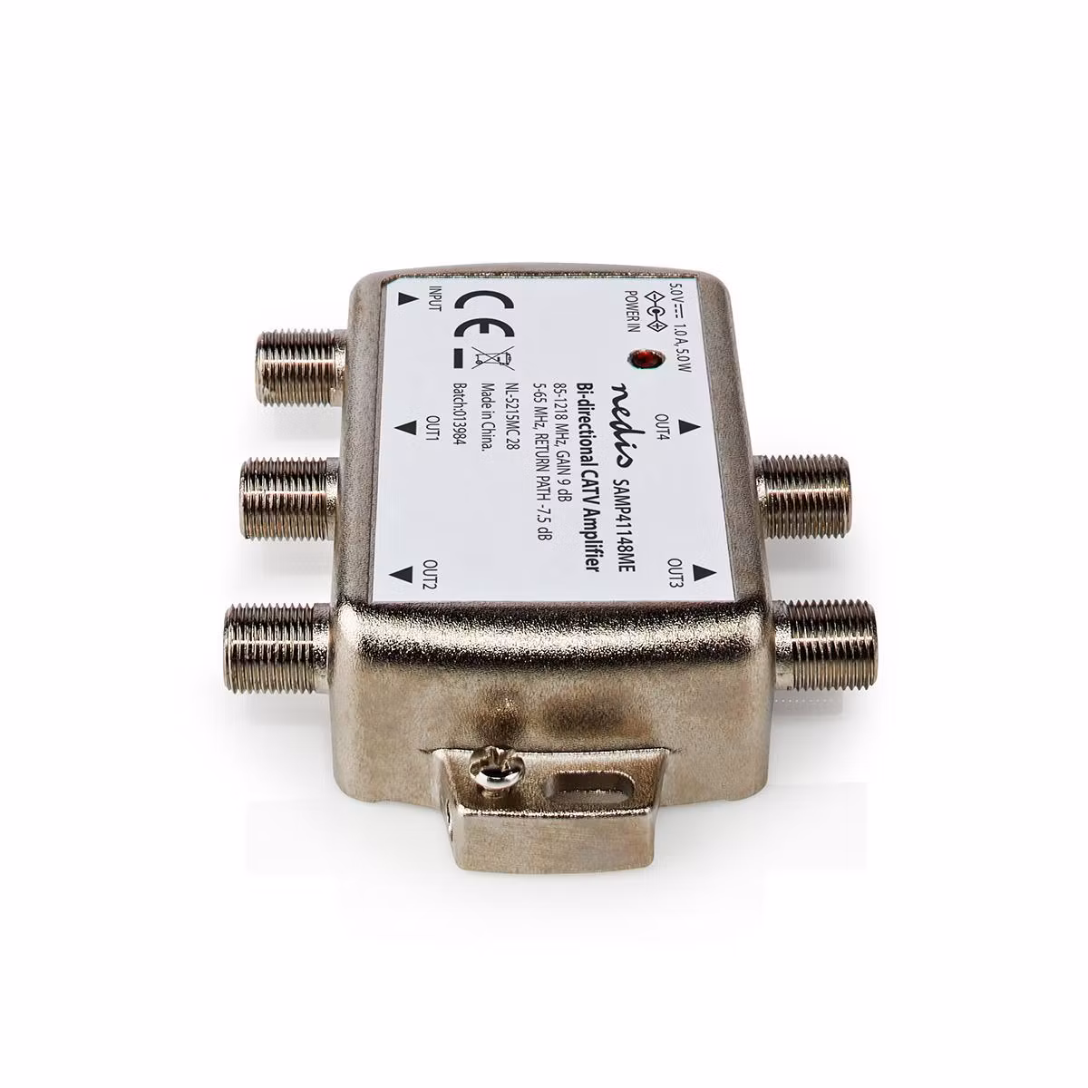 CATV forsterker 9 dB | 85 - 1218 MHz | Antall utganger 4