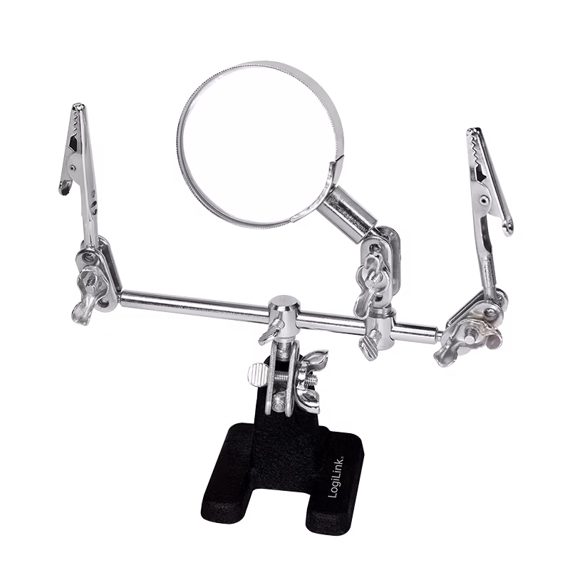 LOGILINK Krokodillearmer med forstørrelsesglass