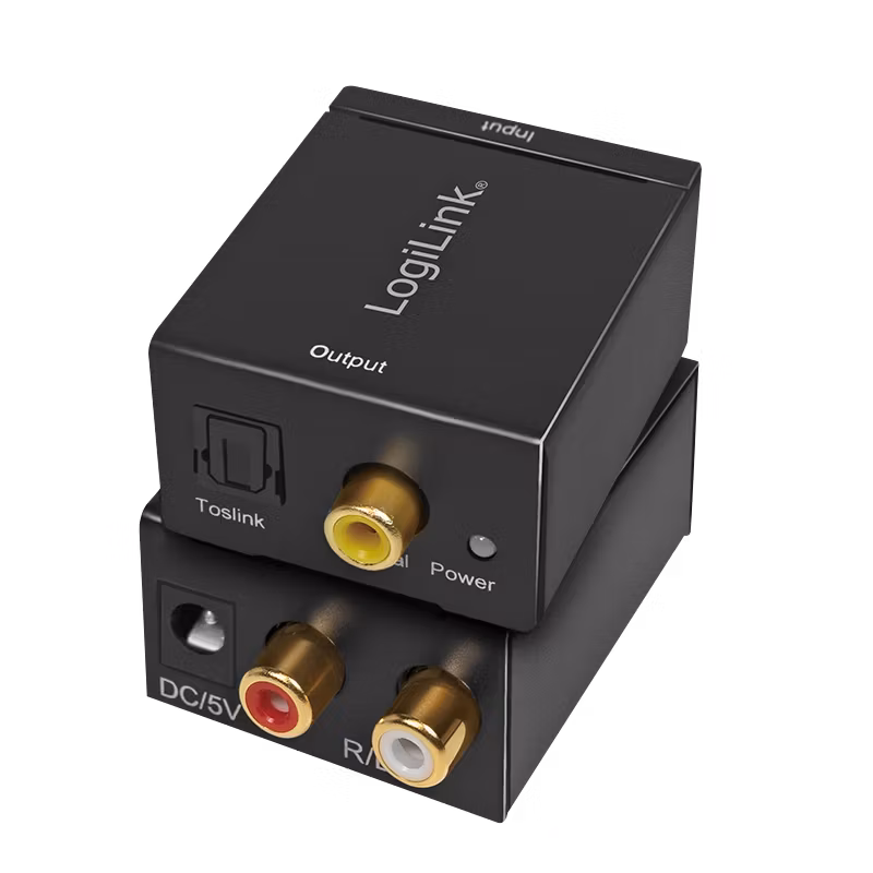 LOGILINK Analog L/R to digital coaxial and Toslink audio converter