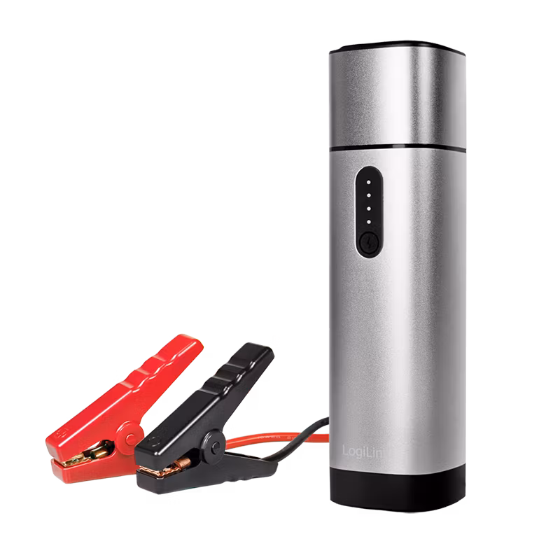 Powerbank 10000 mAh, 2x USB-A, car jump starter, lommelykt