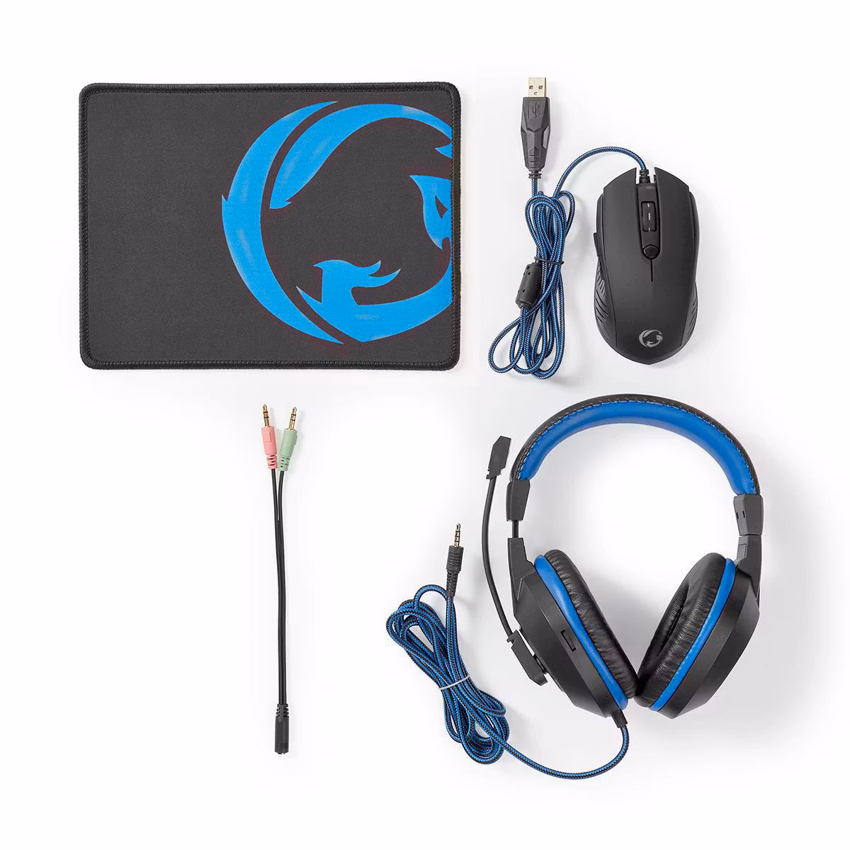 Gaming Combo Kit 3-i-1 | Headset, mus og musematte