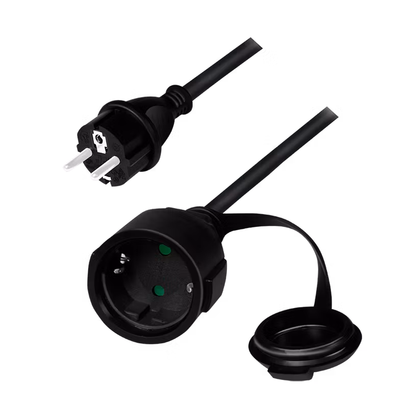 LOGILINK skjøteledning 5m CEE 7/7 to (CEE 7/3), innendør / utendør