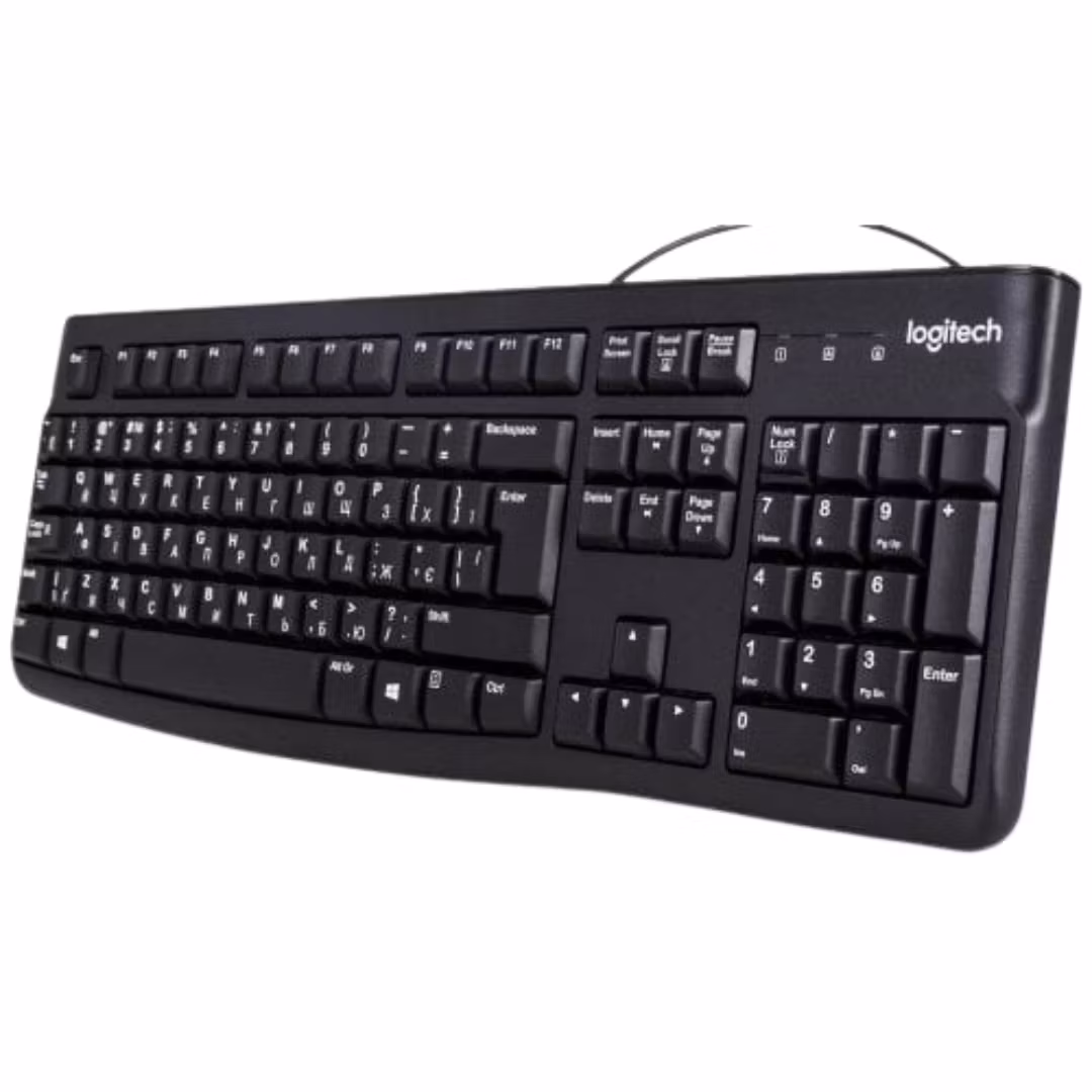 Logitech Keyboard K120 - USB, 1.5m, Ukrainsk utgave