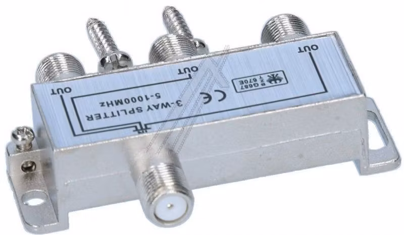 3-VEIS F-kontakt splitter 5-1000mhz mini demping 6dB