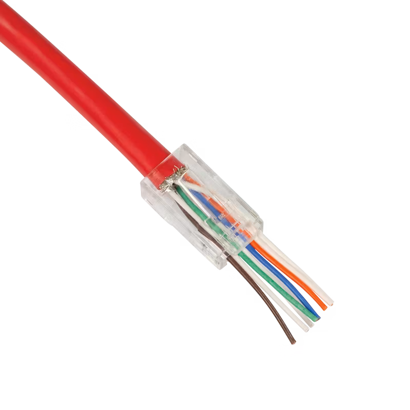 LOGILINK RJ45 modulplugg, Cat.6, uskjermet, åpen foran, 50 stk.