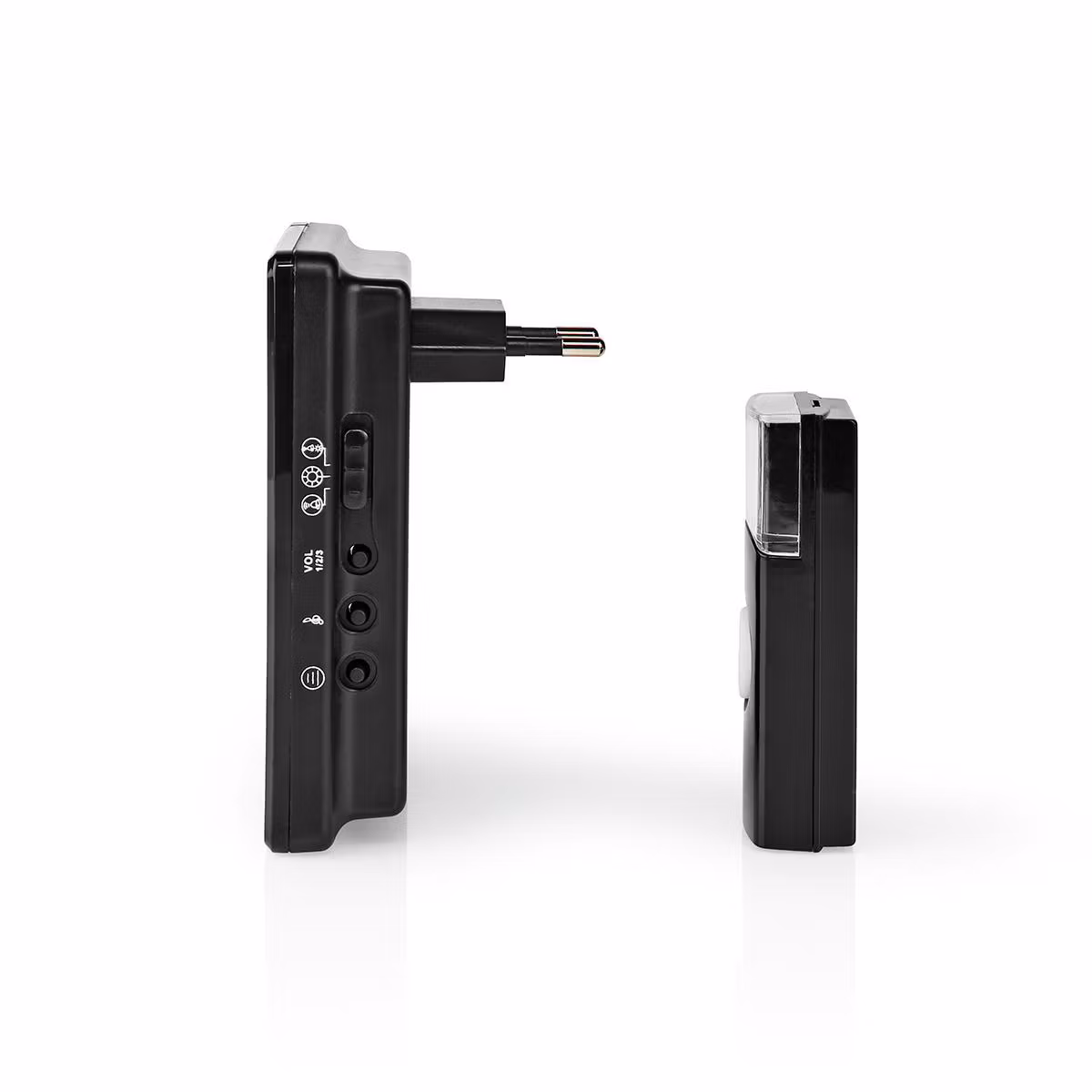 Trådløs ringeklokke Sett sort