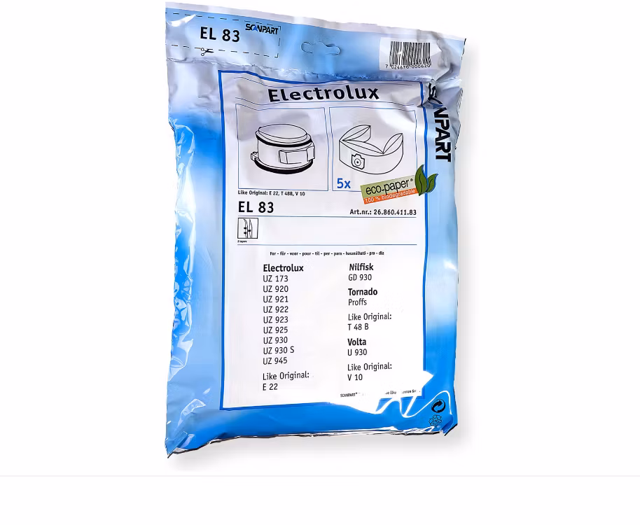 Støvsugerposer 5X Electrolux EL 83