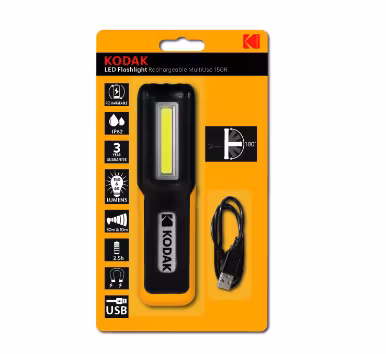 KODAK Lommelykt Multiuse 150R Oppladbar