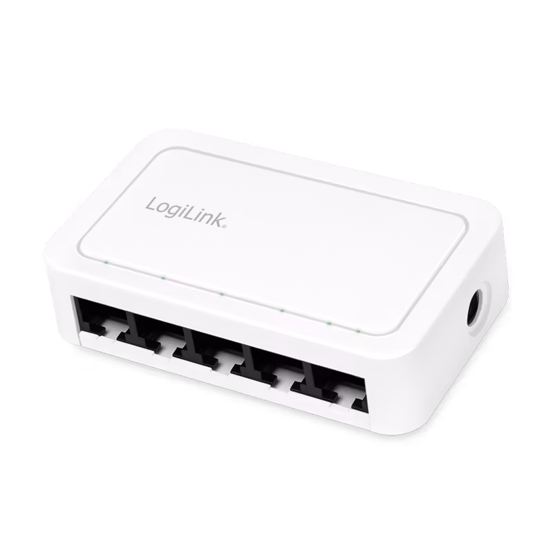 LOGILINK 5-Port Gigabit Desktop Network Switch, hvit