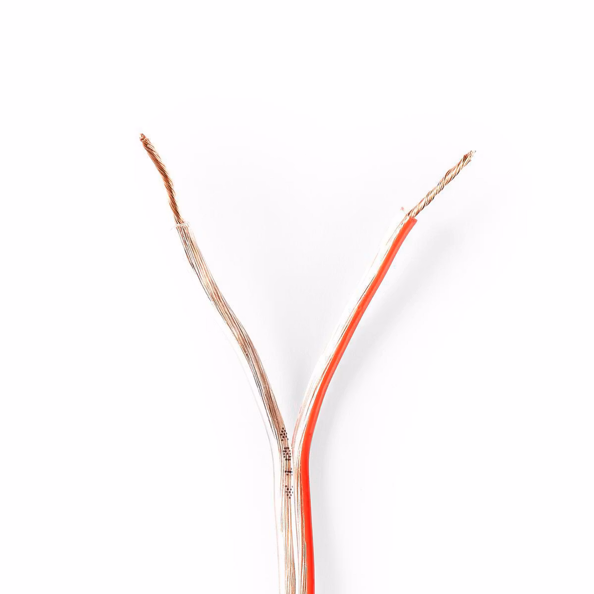 Høyttalerkabel 2x 0.75 mm² | 15.0 m | Rund | PVC | Gjennomsiktig