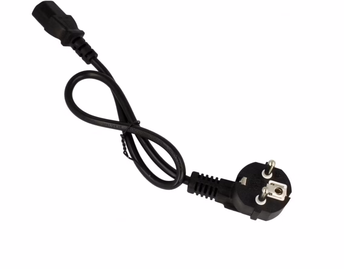 0,5m strømledning, vinklet, IEC 320 C13