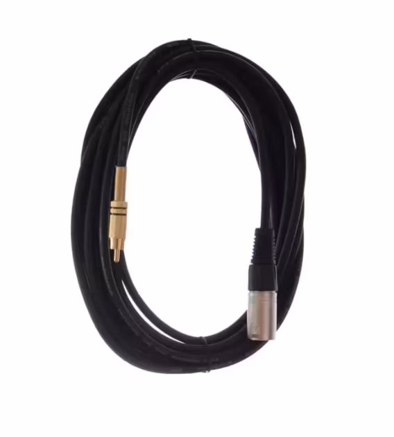 Phono han til XLR han kabel 6 meter