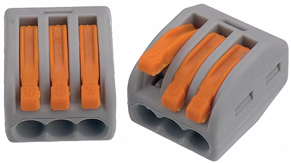 WAGO Toppklemme 0.1 til 4mm², 3 Poler