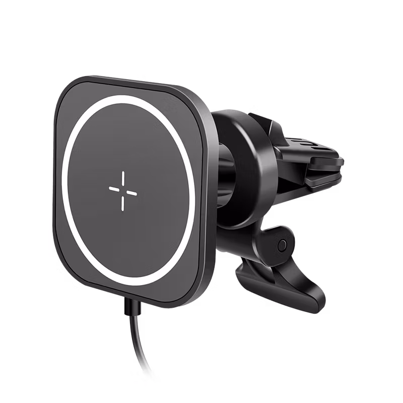 LOGILINK Magnetisk bilsmarttelefonholder med ladefunksjon, firkantet