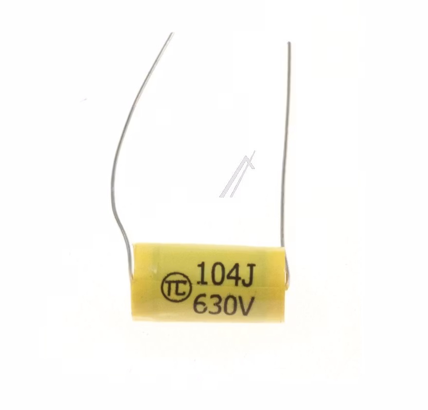 0,1UF-630VDC aksial Filmkondensator, SO15/100