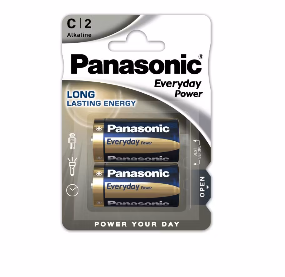 LR14 C Batteri 1,5V 2stk i en pakning