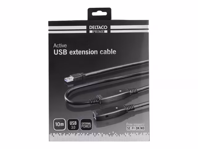 DELTACO PRIME Active USB Extension Cable 10m