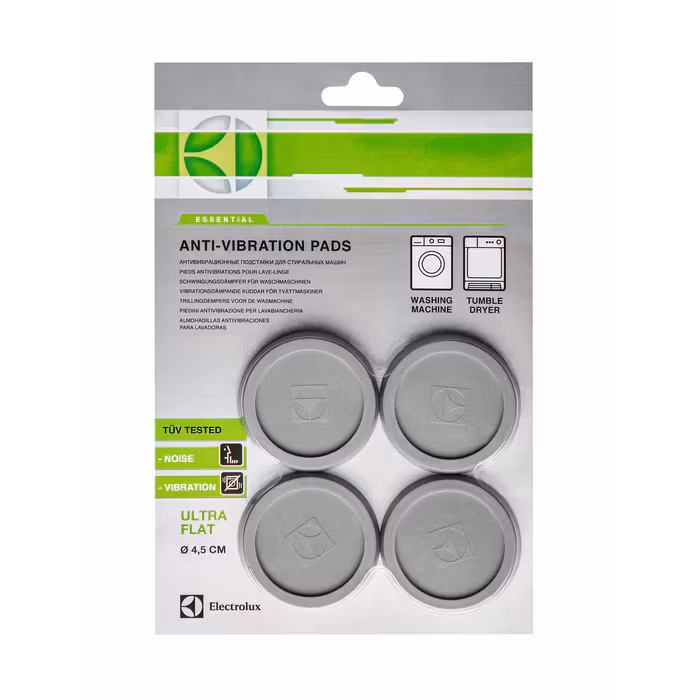 Antivibrasjonsputer til vaskemaskin