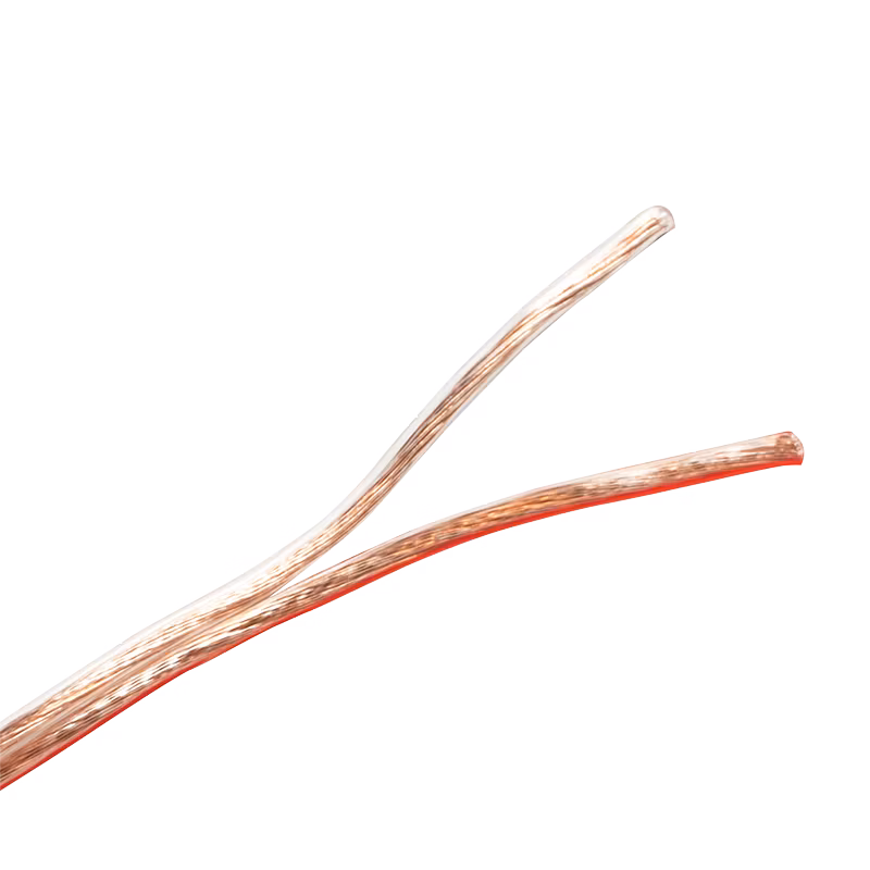 Høyttalerkabel 2x 0.75 mm² | 10.0 m | Gjennomsiktig