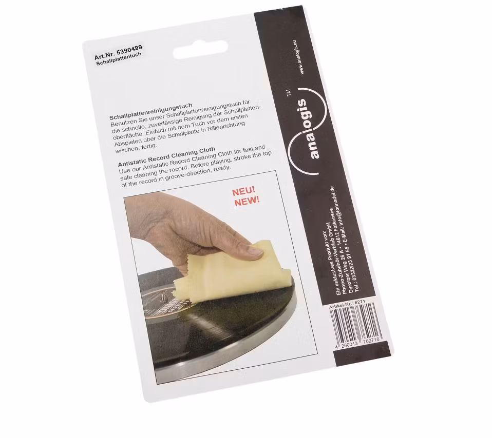 Antistatisk renseklut til vinylplater