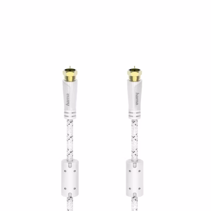 Antennekabel SAT 120dB F-Plug-F-plug Vit 3m