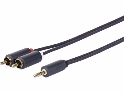 Vivolink audiokabel 3.5MM - 2 X RCA M-M 0.5 Meter