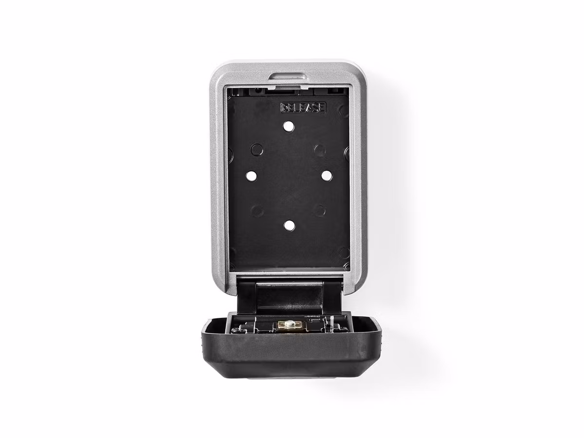 Nøkkelsafe med kombinasjonslås (grå/sort)