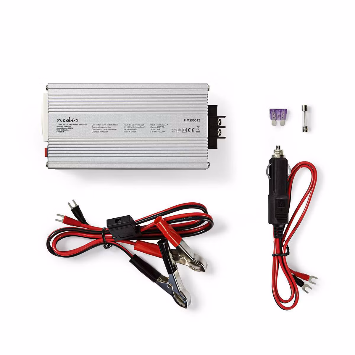 Power Inverter 12 VDC til 230 V ~ 50 Hz 300 W Toppeffekt: 600 W