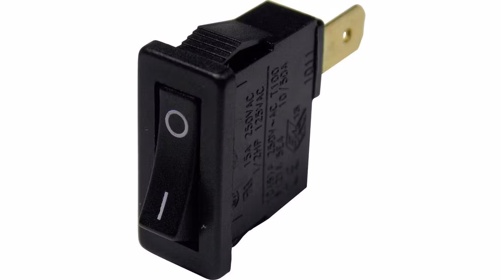 Vippebryter, 15 A, 1NO, 250V, PÅ-AV, IP66, Svart H8800VAAAB