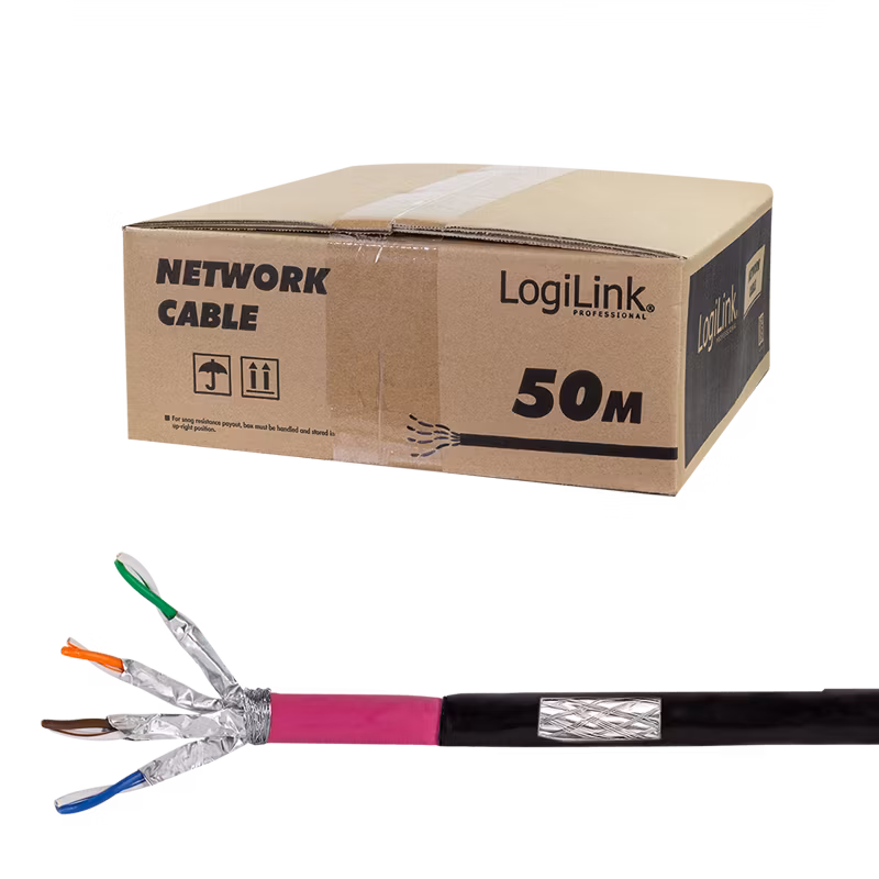 Cat7 utendørskabel (jordkabel), LSZH-PE, 50m