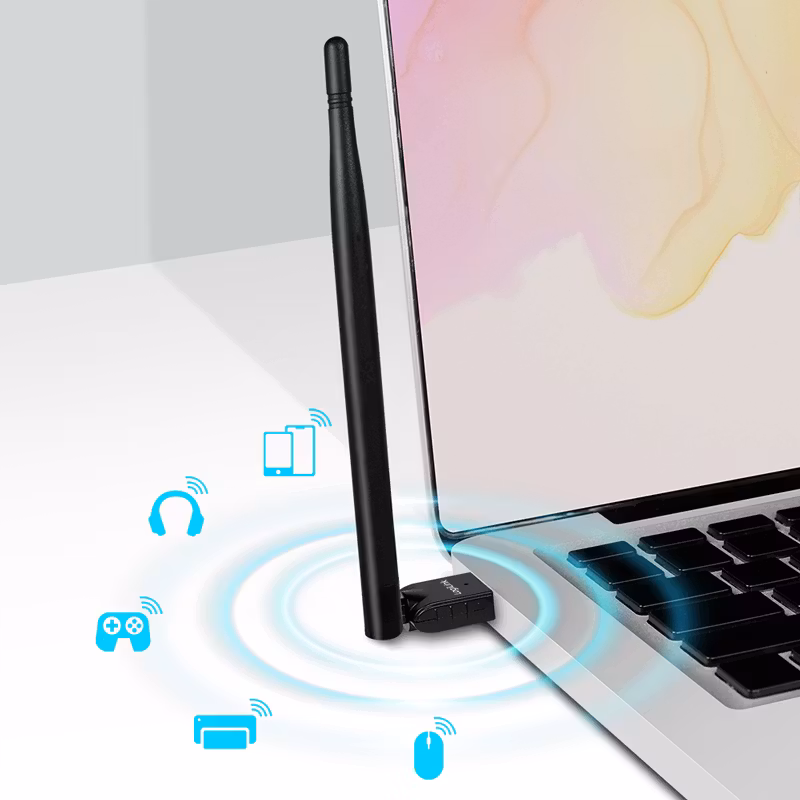 LOGILINK BT 5.3-adapter, USB-A, 3 Mbps, 150m rekkevidde