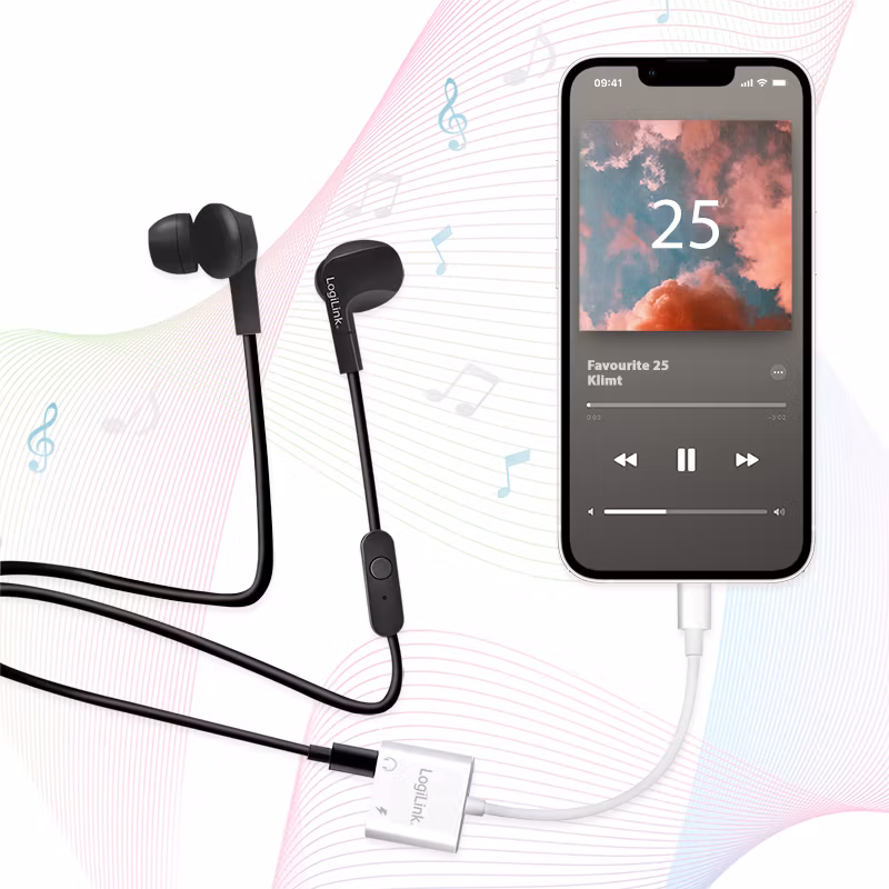 LOGILINK USB-C-adapter med PD-ladeport, 2x USB-C, maks. 60 W, hvit