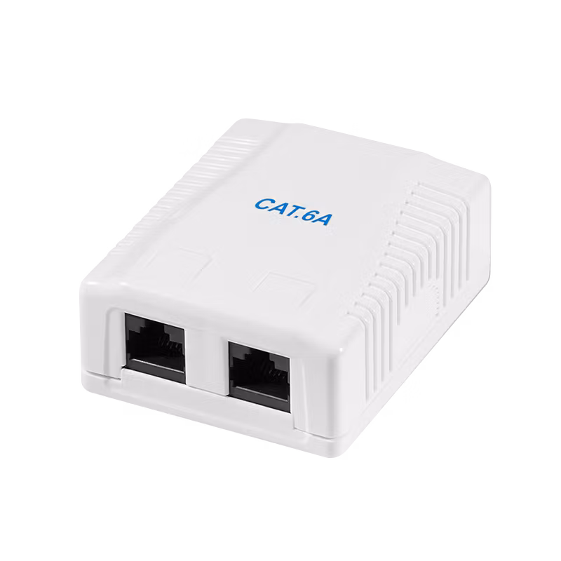 Koblingsboks 2 x RJ45 Cat6a Uskjermet