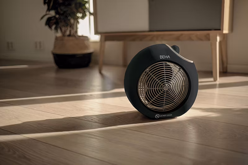 Vifteovn, Beha VT 620. svart, 2000 Watt og vifte