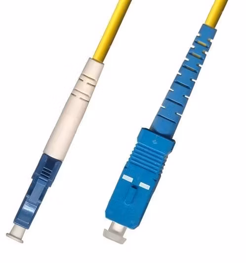 MicroConnect Optical Fibre Cable, LC-SC, Singlemode, Simplex, OS2 (Yellow) 1m