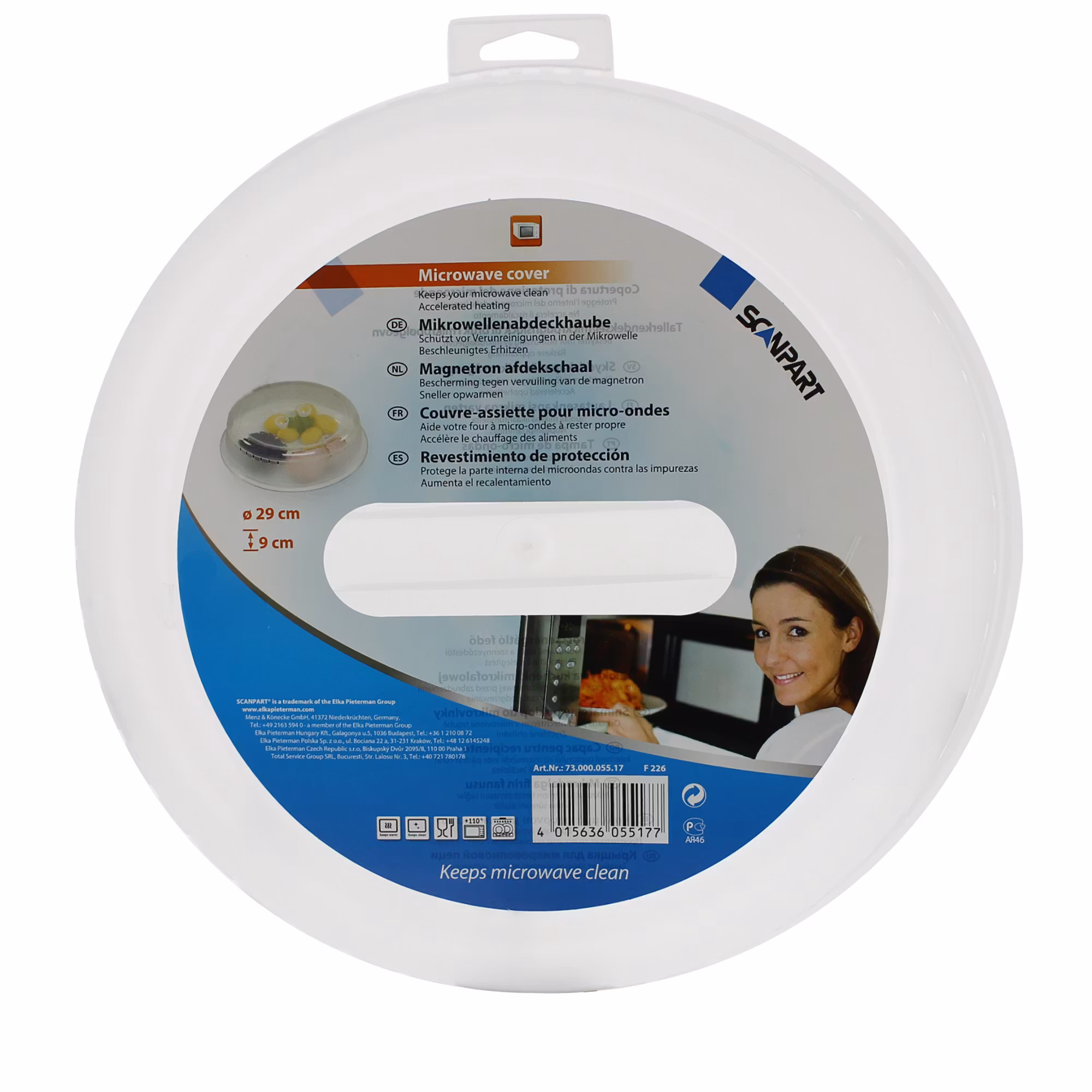 Tallerkendeksel 29cm Transparant