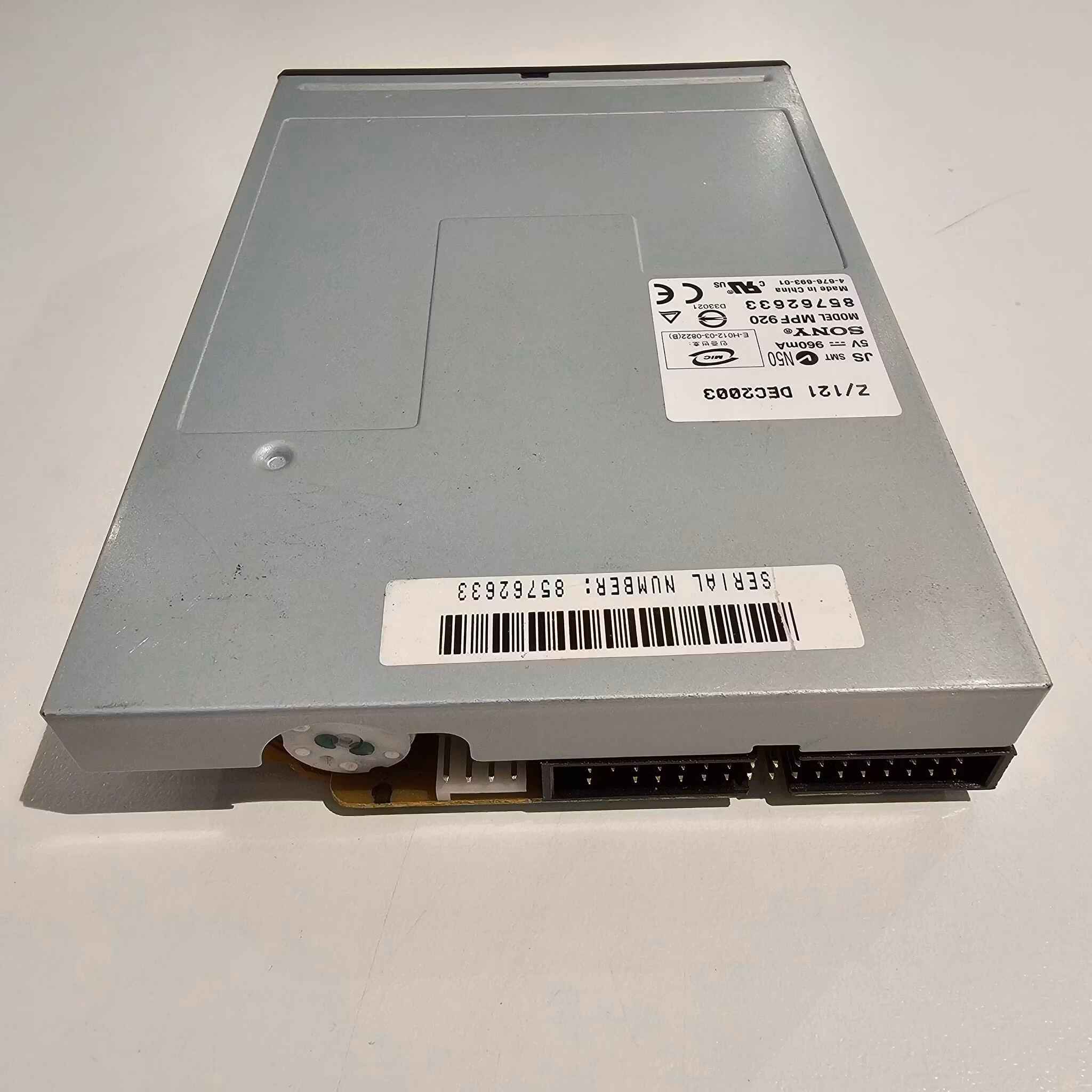 SONY MPF920 2.0MB FLOPPY DRIVE MPF920-Z/121 1.44Mb aa8fe