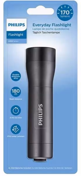 Lommelykt Philips SFL4001L, 170 lumen 180 meter
