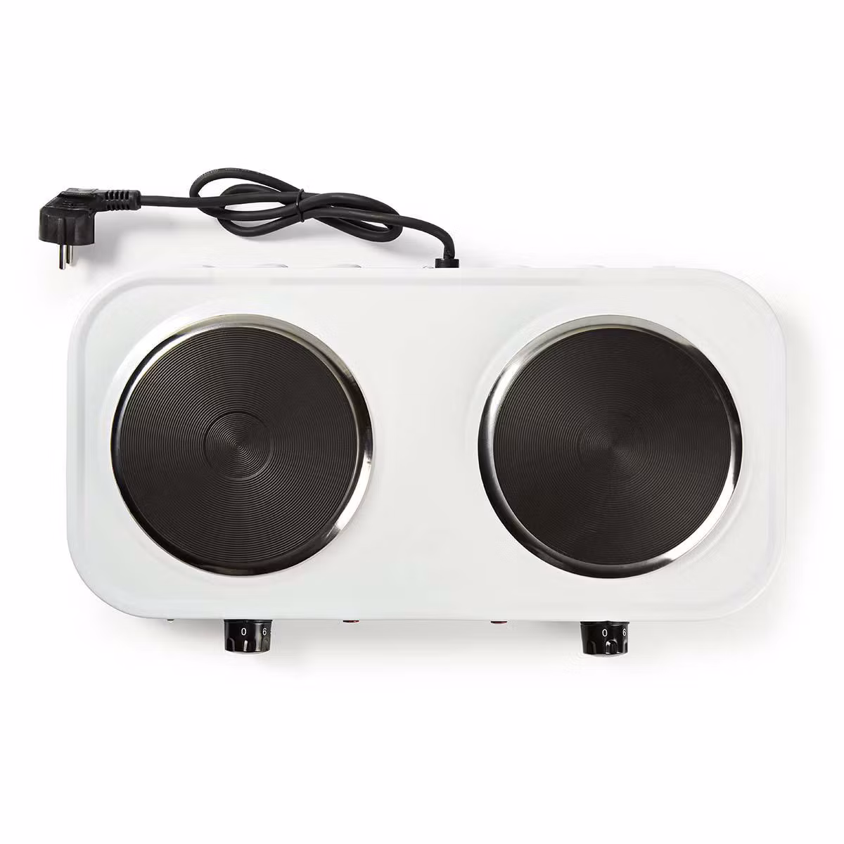 Dobbel Elektrisk Kokeplate 2000W m/overopphetingsvern