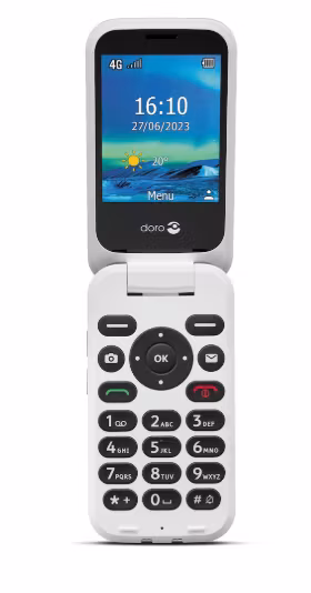 Doro 6821 4G | Svart/hvit
