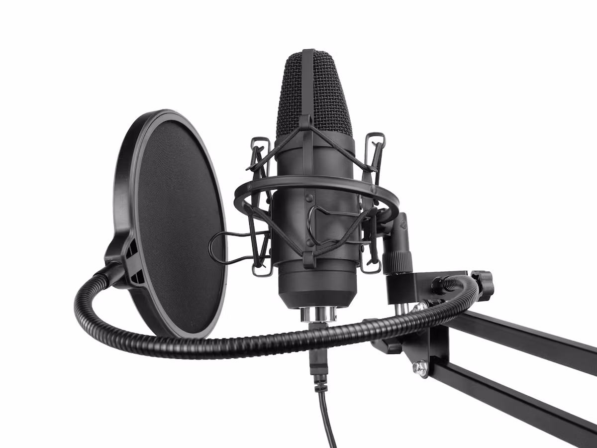 Streaming Kit USB mikrofon, studioarm, shock mount, pop, vind