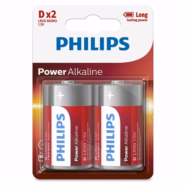 Batteri LR20 Powerlife 2pk D