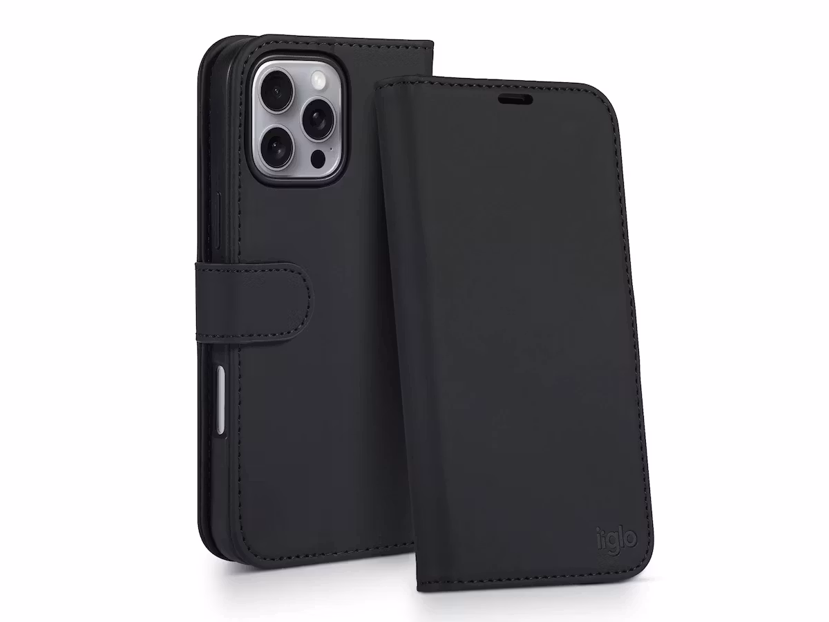 Lommebokdeksel iPhone 16 Pro Max | PU | Sort